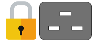 IEC 60320 C19 S-Lock (Universal Locking) connector