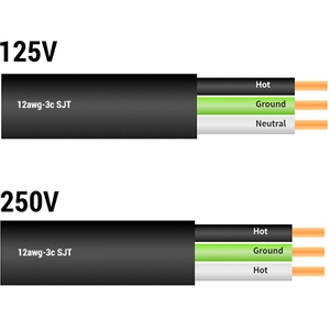 12awg 3 Conductor SJT (Service Junior Thermoplastic) Cordage