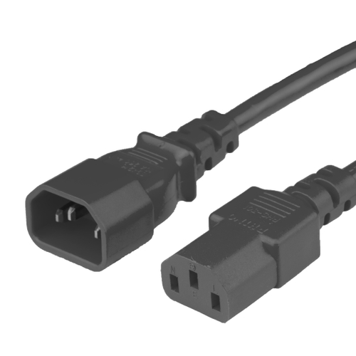 C14 to C13, 16/3 SJT, 13A 250V, 4FT TAA Approved Power Cord