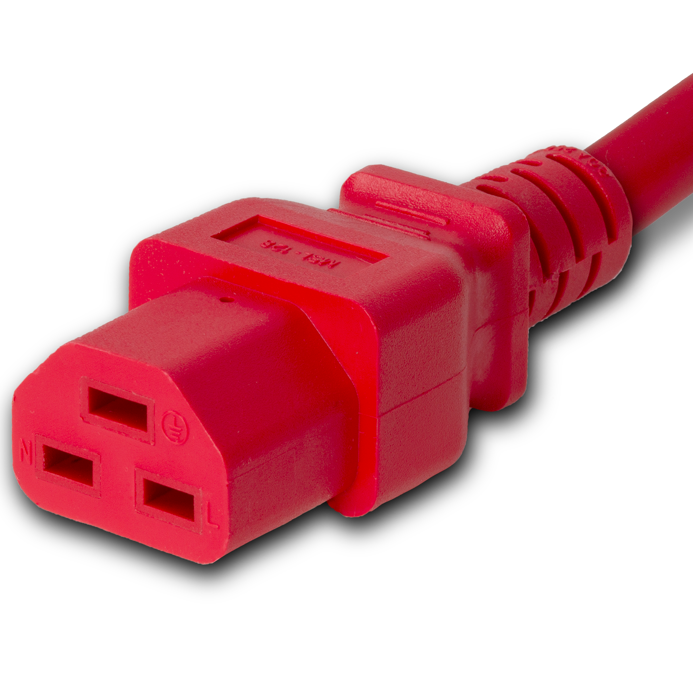 10FT Red High Temp IEC320 C20 to IEC320 C21 20A 250V | 2021-J-120