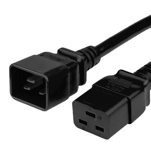 GOWOS 6Ft Power Cord C19 to C20 Black/SJT 14/3 4 Pack GOWOS 6Ft Power Cord C19 to C20 Black/SJT 14/3 4 Pack