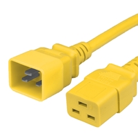Yellow 20A C19 C20 Data Center Power Cords