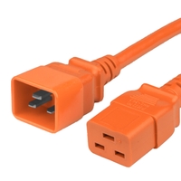 Orange 20A C19 C20 Data Center Power Cords