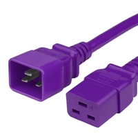 Purple 20A C19 C20 Data Center Power Cords