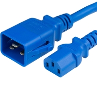 Blue 15A P-Lock C20 C13 Power Cords