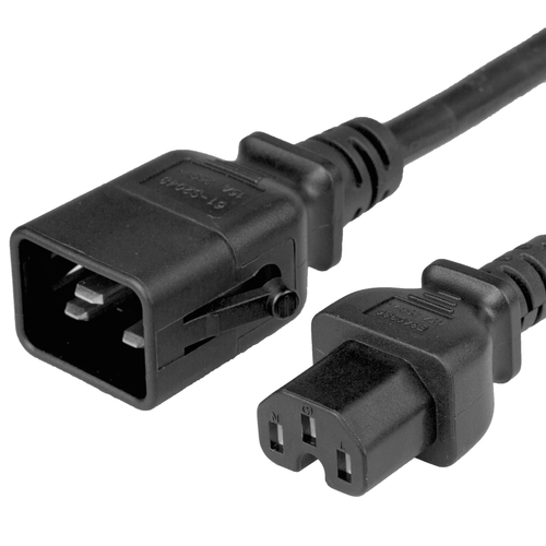 6FT P-Lock C20 to C15 15A 250V BLACK