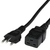 250cm brazil nbr14136 plug to iec60320 c19 16a 250v h05vvf3g15 power cord black Front.webp