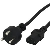 Denmark AFSNIT 107-2-D1 to C13 Power Cords