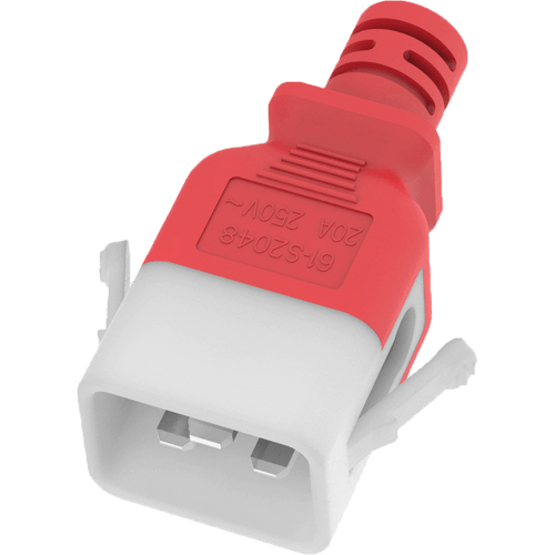 Plug (Male) : IEC 60320 C20 Locking (P-Lock) Color : Red