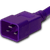 Plug (Male) : IEC 60320 C20 Color : Purple