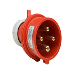 IEC 309 Red Splash Proof Plug 420P6S