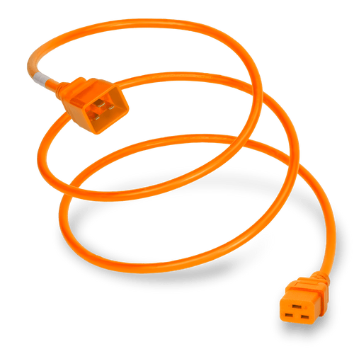 Plug (Male) : IEC 60320 C20 Connector (Female) : IEC 60320 C19 Color : Orange