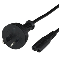 Australia AS/NZS 3221 2-Pin Plug to IEC 60320 C7 Power Cords