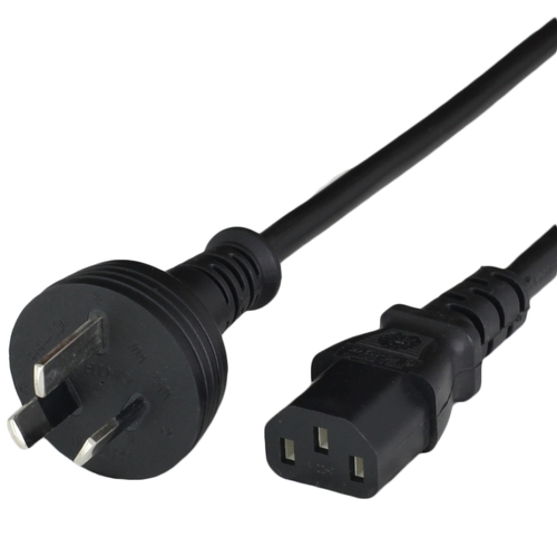 6ft australia asnzs 3112 plug to iec 60320 c13 10a 250v power cord black Front.jpg