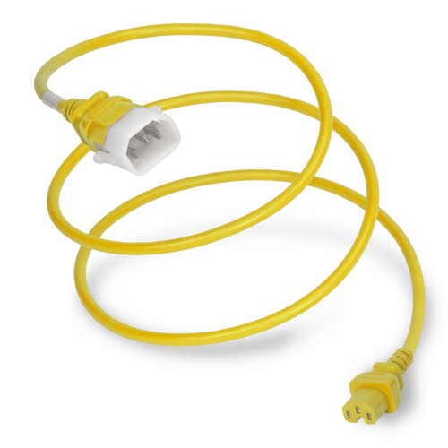 Plug (Male) : IEC 60320 C14 Locking (P-Lock) Connector (Female) : IEC 60320 C15 Color : Yellow