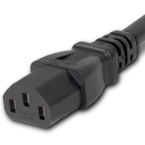 Color : Black Connector (Female) : IEC 60320 C13