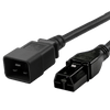 Picture of 12AWG 20A C20 to Saf-D-Grid 400 T-Latch Black Anderson Power Cords