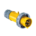 IEC 60309 30A 125V Single-phase YELLOW plug, IP67