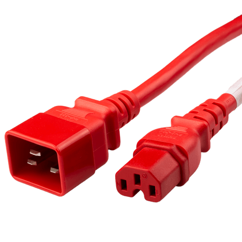 3FT C20 C15 15A 250V 14awg SJT 105c RED