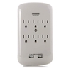 Photo of 6 Outlet Wall Tap with 2 USB Ports