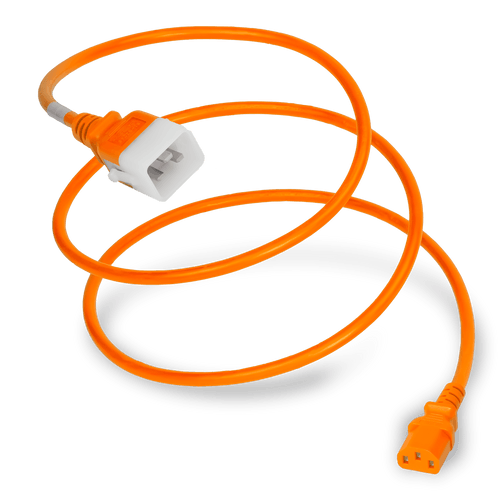 Plug (Male) : IEC 60320 C20 Locking (P-Lock) Connector (Female) : IEC 60320 C13 Color : Orange