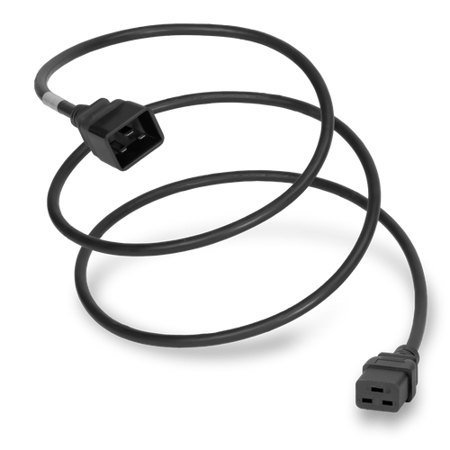 Plug (Male) : IEC 60320 C20 Connector (Female) : IEC 60320 C19 Color : Black