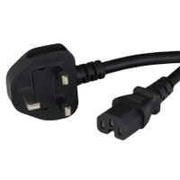 UK BS1363 Plug to IEC 60320 C15 10A 250V Power Cords