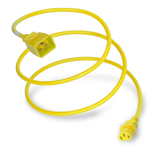 Plug (Male) : IEC 60320 C20 Connector (Female) : IEC 60320 C13 Color : Yellow