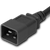 Plug (Male) : IEC 60320 C20 Color : Black