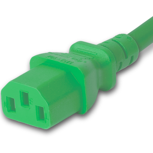 Connector (Female) : IEC 60320 C13 Color : Green