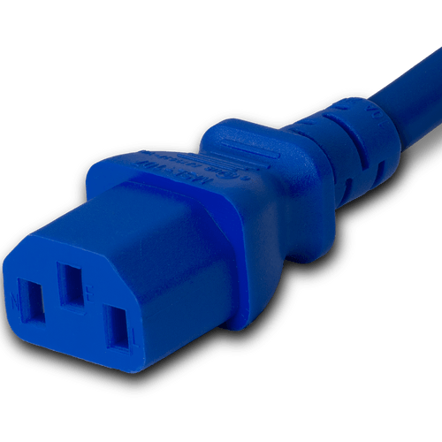 Connector (Female) : IEC 60320 C13 Color : Blue
