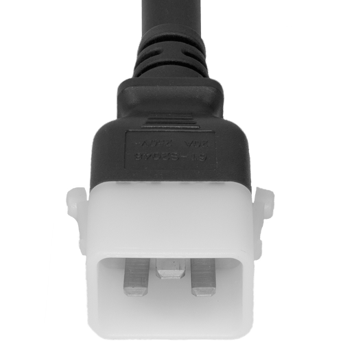 Plug (Male) : IEC 60320 C20 Locking (P-Lock) Color : Black