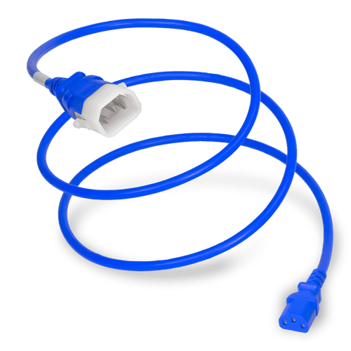 Plug (Male) : IEC 60320 C14 Locking (P-Lock) Connector (Female) : IEC 60320 C13 Color : Blue