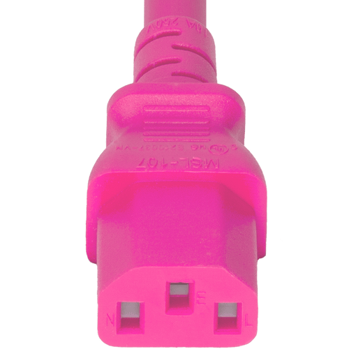 Connector (Female) : IEC 60320 C13 Color : Pink