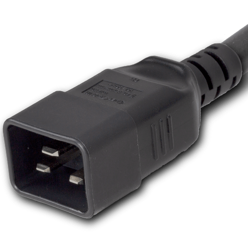 Color : Black Plug (Male) : IEC 60320 C20