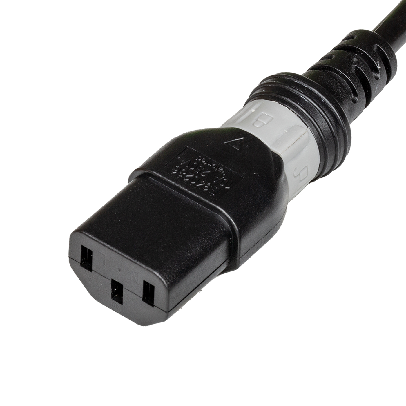 IEC 60320 C13 S-Lock (Universal Locking) connector