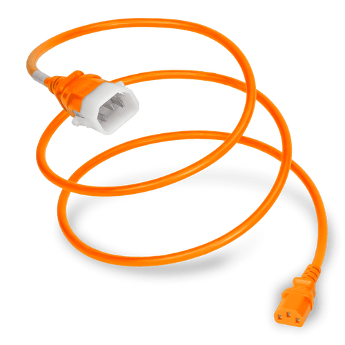 Plug (Male) : IEC 60320 C14 Locking (P-Lock) Connector (Female) : IEC 60320 C13 Color : Orange