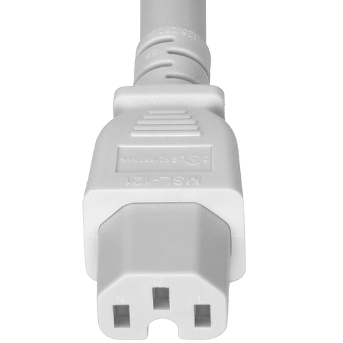 Connector (Female) : IEC 60320 C15 Color : White