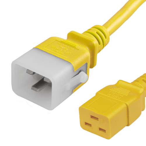2FT P-Lock C20 to C19 20A 250V YELLOW Power Cord