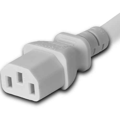 Connector (Female) : IEC 60320 C13 Color : White