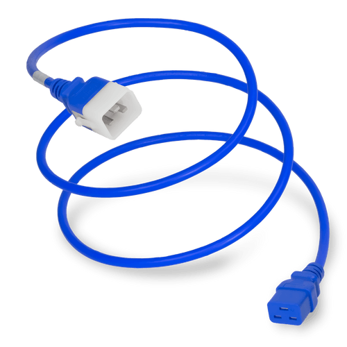 Plug (Male) : IEC 60320 C20 Locking (P-Lock) Connector (Female) : IEC 60320 C19 Color : Blue