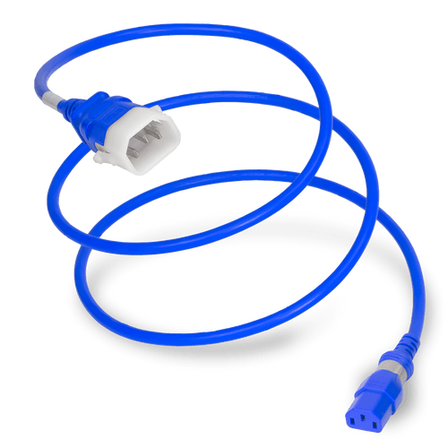 Plug (Male) : IEC 60320 C14 Locking (P-Lock) Connector (Female) : S-Lock C13 Color : Blue