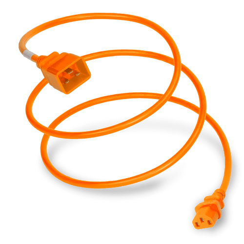 Plug (Male) : IEC 60320 C20 Connector (Female) : IEC 60320 C13 Color : Orange