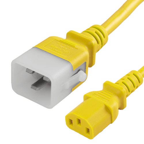 4FT P-Lock C20 C13 15A 250V YELLOW