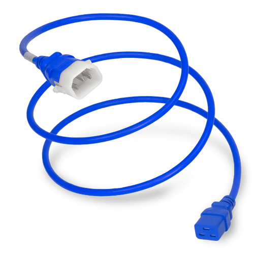Plug (Male) : IEC 60320 C14 Locking (P-Lock) Connector (Female) : IEC 60320 C19 Color : Blue