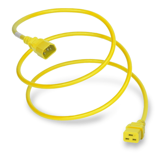 Plug (Male) : IEC 60320 C14 Connector (Female) : IEC 60320 C19 Color : Yellow