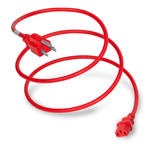 Plug (Male) : NEMA 5-15P Connector (Female) : IEC 60320 C13 Color : Red