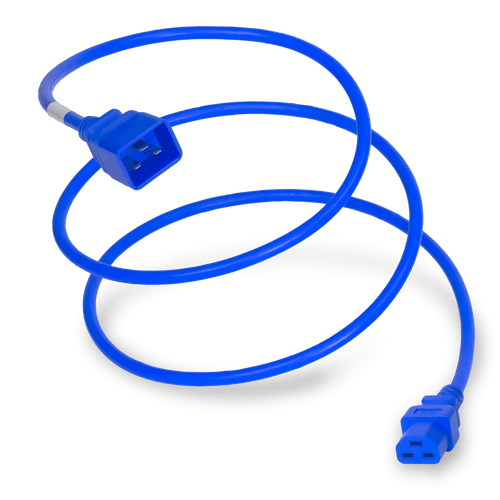 Plug (Male) : IEC 60320 C20 Connector (Female) : IEC 60320 C21 Color : Blue