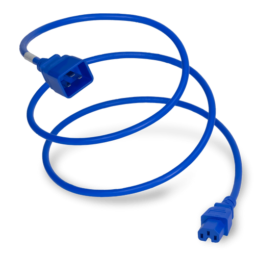Plug (Male) : IEC 60320 C20 Connector (Female) : IEC 60320 C15 Color : Blue