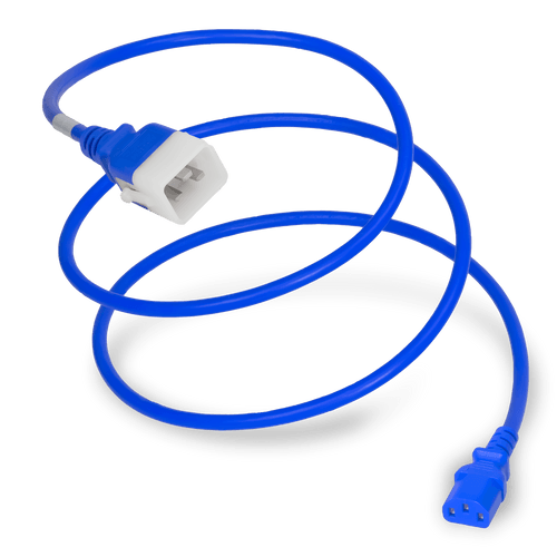 Plug (Male) : IEC 60320 C20 Locking (P-Lock) Connector (Female) : IEC 60320 C13 Color : Blue